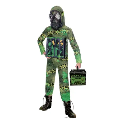 Zombie Alien Karantän Barn Maskeraddräkt - Small