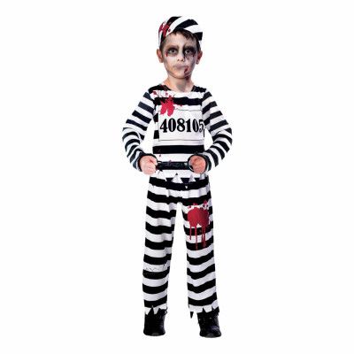 Zombie Fånge Barn Maskeraddräkt - Medium