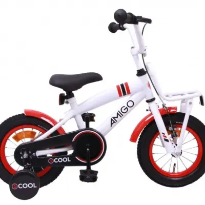 AMIGO Amigo - Barncykel - 2Cool 12 Tum Vit