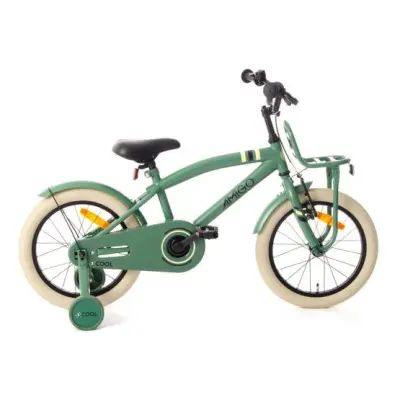 AMIGO Amigo - Barncykel - 2Cool 16 Tum 26 Cm Fotbroms Grön
