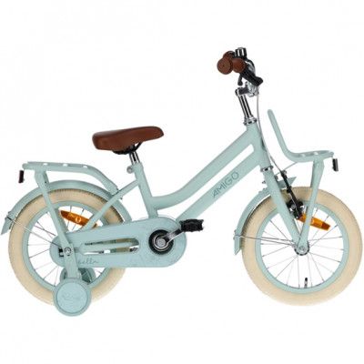 AMIGO Amigo - Barncykel - Bella 14 Tum 24 Cm Fotbroms Grön
