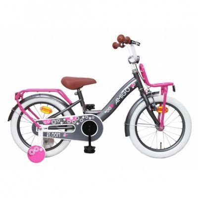 AMIGO Amigo - Barncykel - Bloom 16 Tum Grå