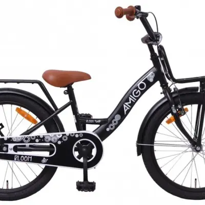 AMIGO Amigo - Barncykel - Bloom 20 Tum Matte Svart