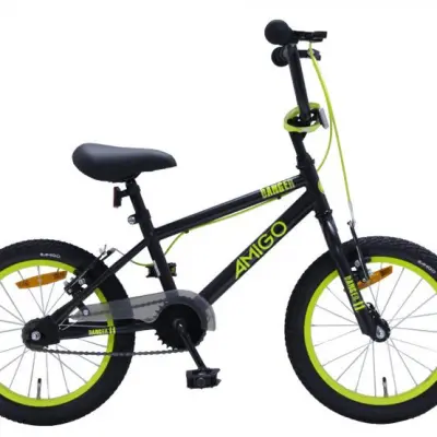 AMIGO Amigo - Barncykel - Bmx Danger 16 Tum Junior Svart/Gul