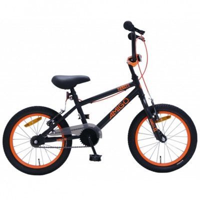 AMIGO Amigo - Barncykel - Bmx Danger 16 Tum Junior Svart/Orange