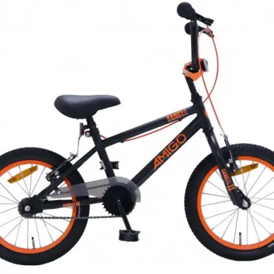 AMIGO Amigo - Barncykel - Bmx Danger 16 Tum Junior Svart/Orange