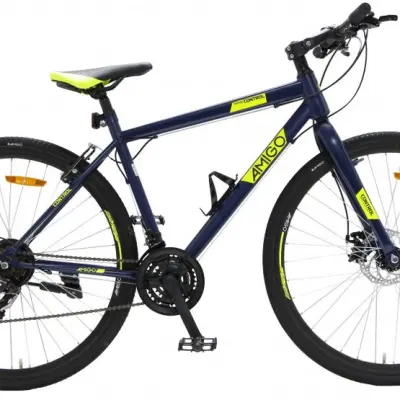 AMIGO Amigo - Barncykel - Control 28 Inch 47 Cm 21 Växlar Blå/Gul