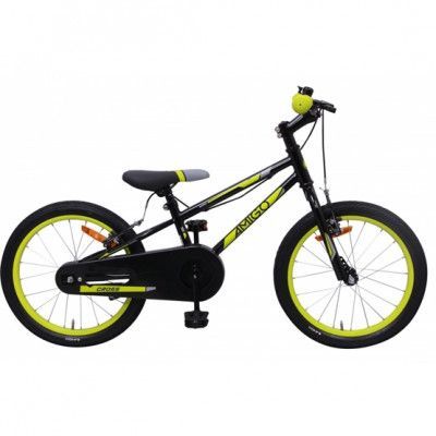 AMIGO Amigo - Barncykel - Cross 18 Tum Svart/Grön
