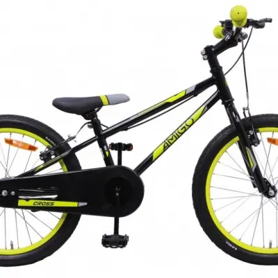 AMIGO Amigo - Barncykel - Cross 20 Tum Svart/Grön