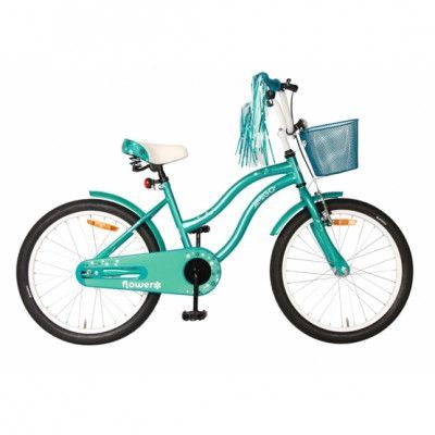 AMIGO Amigo - Barncykel - Flower 20 Tum Turkos