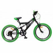 AMIGO Amigo - Barncykel - Fun Ride 20 Tum Junior 7 Växlar Svart/Grön