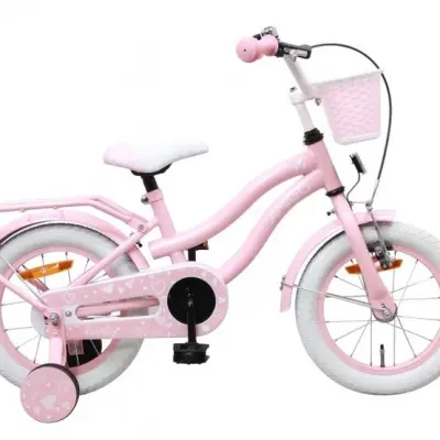 AMIGO Amigo - Barncykel - Lovely 14 Tum Rosa