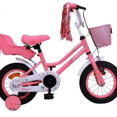 AMIGO Amigo - Barncykel - Magic 12 Tum Rosa