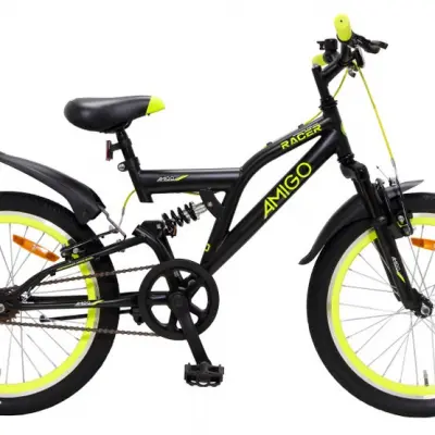 AMIGO Amigo - Barncykel - Racer 20 Tum Junior Svart