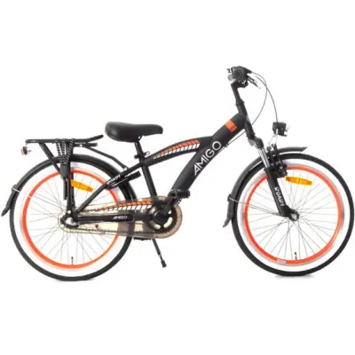 AMIGO Amigo - Barncykel - Roady 20 Tum 27,5 Cm 3 Växlar Fotbroms Svart/Orange