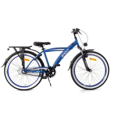 AMIGO Amigo - Barncykel - Roady 24 Tum 38,5 Cm 3 Växlar Fotbroms Blå