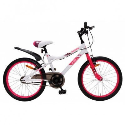 AMIGO Amigo - Barncykel - Rockstar 20 Tum Vit