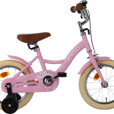 AMIGO Amigo - Barncykel - Triangle 14 Tum 23 Cm Fotbroms Rosa