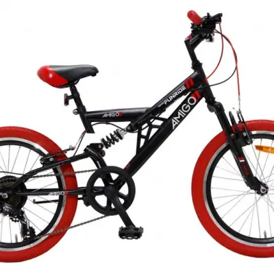 AMIGO - Barncykel Fun Ride 20 Inch 33 Cm 7 Växlar Svart/Röd