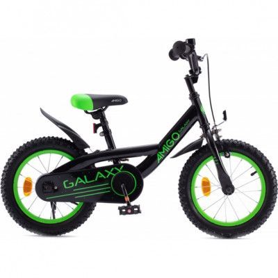 AMIGO - Barncykel Galaxy 18 Inch 26.5 Cm Svart/Grön