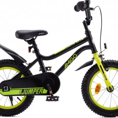 AMIGO - Barncykel Jumper 18 Inch 26.5 Cm Svart/Gul