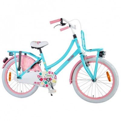 Barncykel Volare Ibiza 20 tum - Dubbla pakethållare (Turkos/Rosa)
