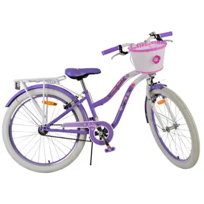 Barncykel - Volare - Lovely Children'S Bike - 24 Tum - Lila - Två Handbromsar