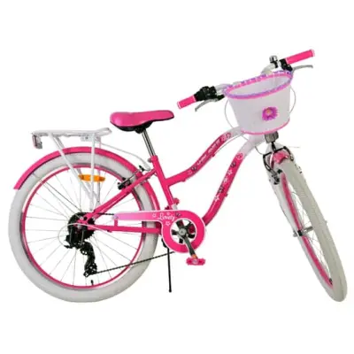 Barncykel - Volare - Lovely Children'S Bike - 24 Tum - Rosa - 7 Växlar