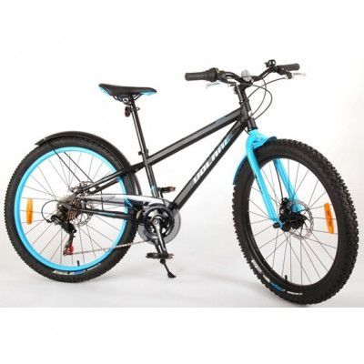 Barncykel Volare Rocky 24 tum (Svart/Blå)