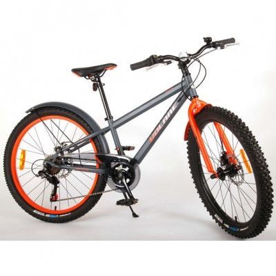 Barncykel Volare Rocky 24 tum (Svart/Orange)