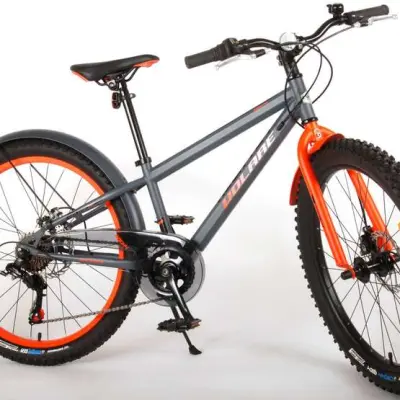 Barncykel Volare Rocky 24 tum (Svart/Orange)