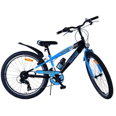 Barncykel - Volare - Sportivo Kids Bike - 24 Tum - 7 Växlar - Svart Blå