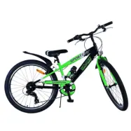 Barncykel - Volare - Sportivo Kids Bike - 24 Tum - 7 Växlar - Svart Grön