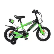 Barncykel - Volare - Sportivo Kinderfiets - 12 Tum - Grön Svart - Två Handbromsar