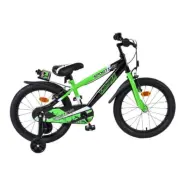 Barncykel - Volare - Sportivo Kinderfiets - 18 Tum - Grön Svart - Två Handbromsar