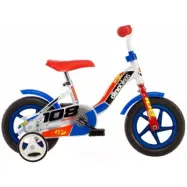 Dino - Barncykel - 108 Sport 10 Tum Vit