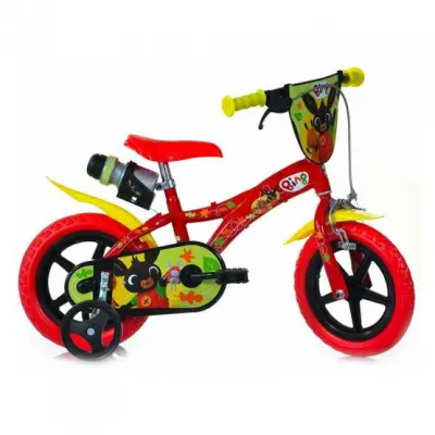 Dino - Barncykel - Bing 12 Tum Röd