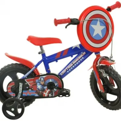 Dino - Barncykel - Captain America 12 Tum Blå