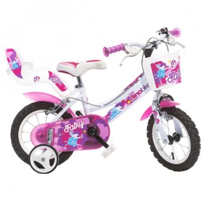 Dino - Barncykel - Fairy 12 Tum 21 Cm Caliper Vit/Rosa