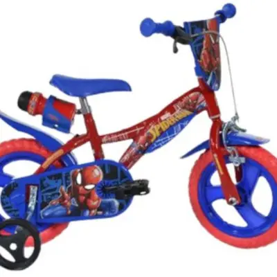 Dino - Barncykel - Spider-Man 12 Inch 21 Cm Röd/Blå