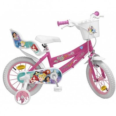 Disney - Barncykel - Princess 14 Tum Rosa
