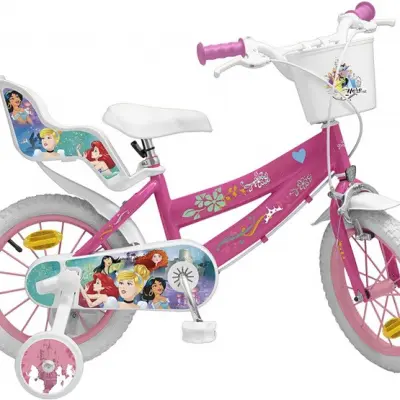 Disney - Barncykel - Princess 14 Tum Rosa