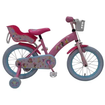 Disney - Barncykel - Princess 16 Inch 25,4 Cm Fotbroms Rosa