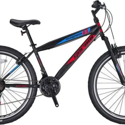 Geroni - Barncykel - Magnum 24 Inch 36 Cm 21 Växlar Svart/Röd