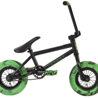 Invert Supreme - Barncykel Mini Bmx 10 Inch 11 Cm Svart/Grön