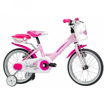Lombardo - Barncykel - Mariposa 16 Tum Vit/Rosa