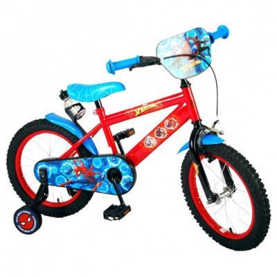 Marvel - Barncykel - Spider-Man 16 Inch 28 Cm Fotbroms Blå/Röd
