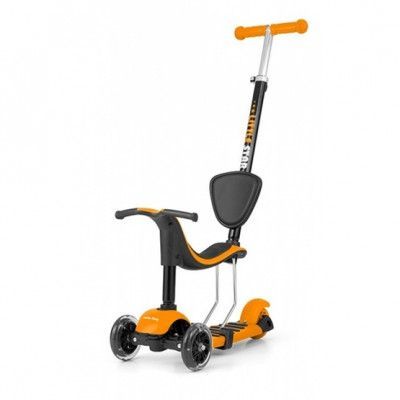 Milly Mally - Barncykel - Little Star 3-In-1 Step Fotbroms Orange