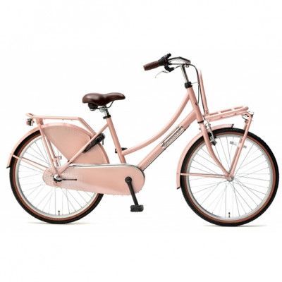 Popal - Barncykel - Daily Dutch Basic+ 24 Tum 3 Växlar Salmon