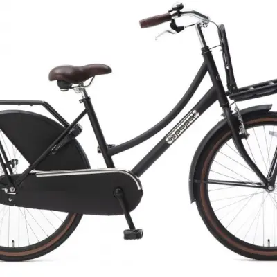 Popal - Barncykel - Daily Dutch Basic 24 Tum Matt Svart